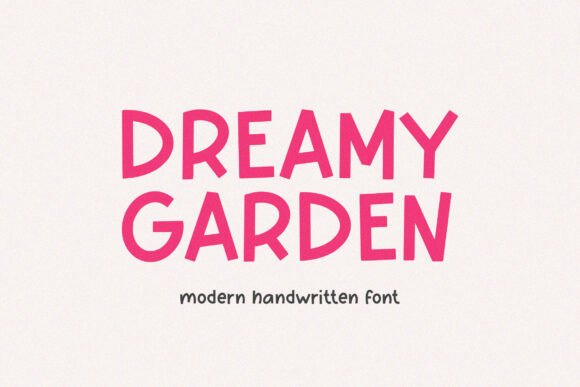 Dreamy Garden: A Handwritten Font with a Modern Edge