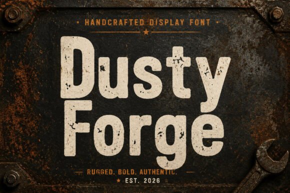 Dusty Forge: A Bold Typeface for Authentic Western Branding