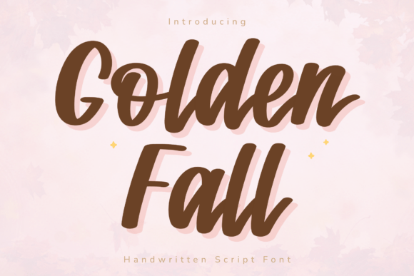Golden Fall: A Cozy Handwritten Script for Modern Design