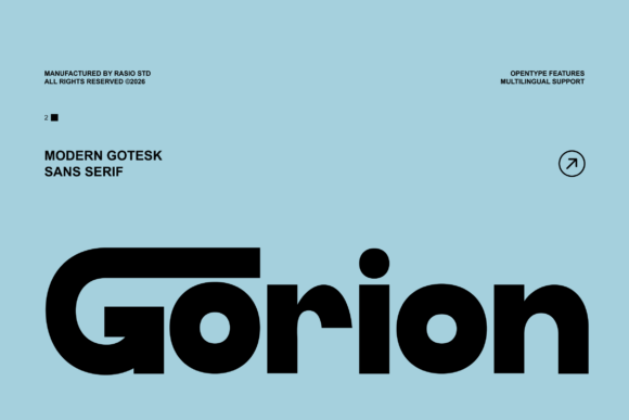 Gorion: A Modern Grotesk Sans Serif for Bold Brands