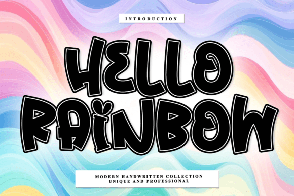 Hello Rainbow: Your Guide to This Handwritten Typeface