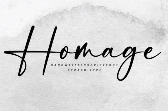 Homage: The Elegant Script Font for Timeless Designs