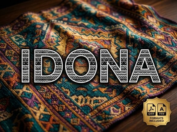 Idona: A Creative Display Typeface for Bold Designs