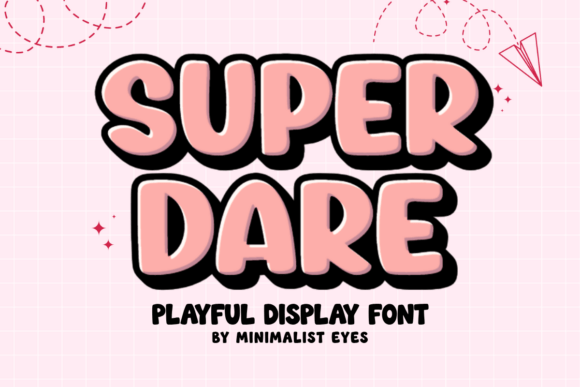 Super Dare: A Playful Bubbly Font for Creative Projects
