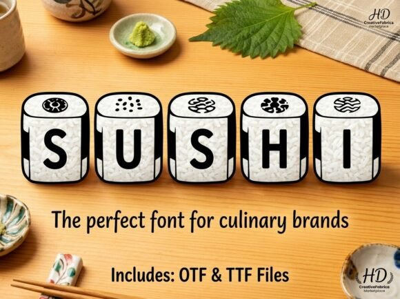 Sushi: More Than a Font, It's a Feast for the Eyes