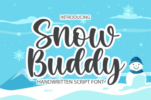 The Gentle Artistry of the Snow Buddy Typeface