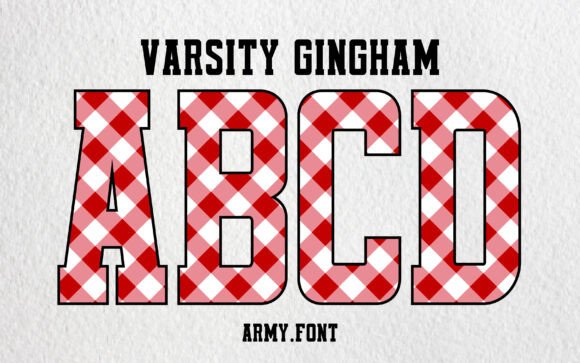 Varsity Gingham: Redefining Collegiate Style in Design