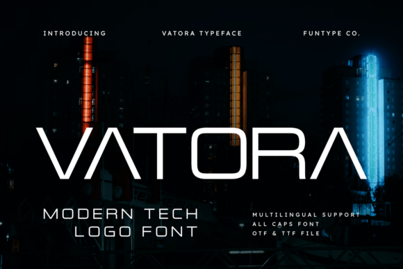 Vatora: The Bold Typeface for Modern Tech Branding