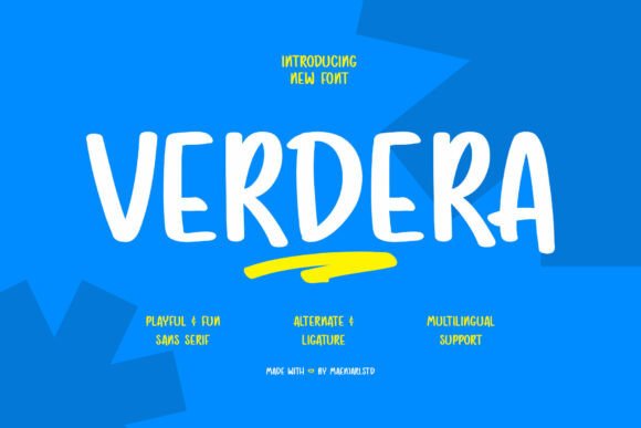 Verdera: The Handmade Font with Whimsy and Clarity